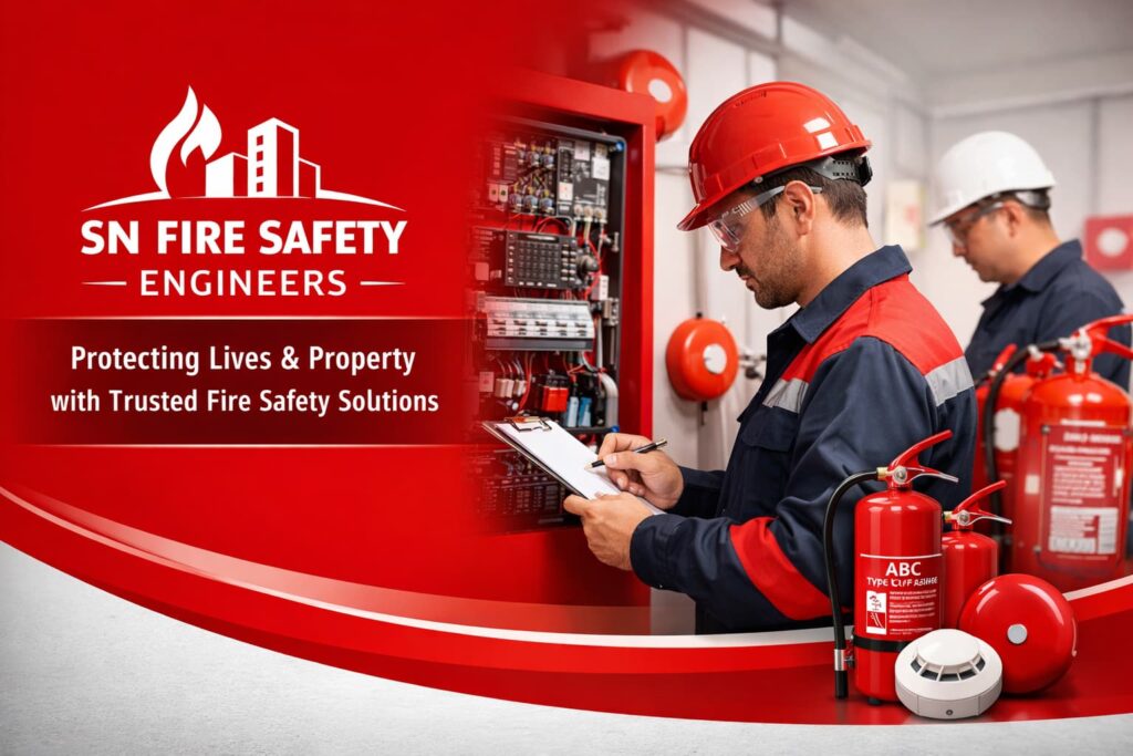 Fire safety engineers at work
